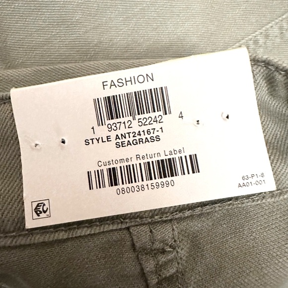 And Now This Olive Green High Rise Wide Leg Pants with Stretch - Picture 5 of 12